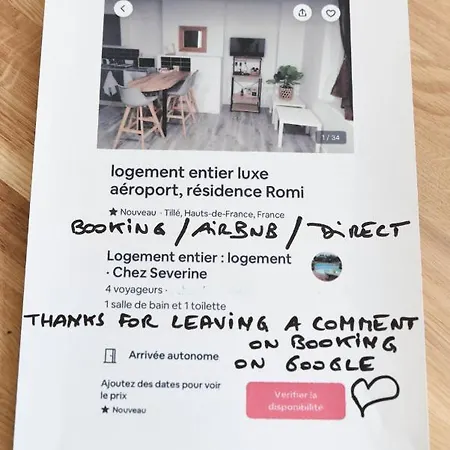 Hébergement de vacances Maison Romi Aeroport 2 A 4 Personnes *