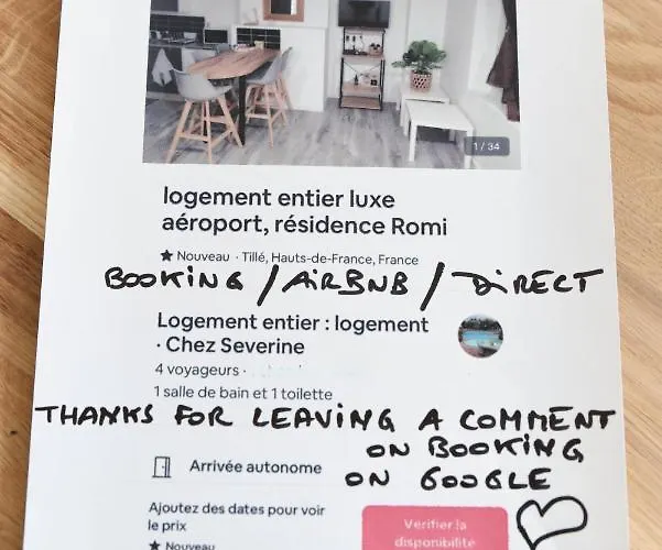 Holiday home Maison Romi Aeroport 2 A 4 Personnes *